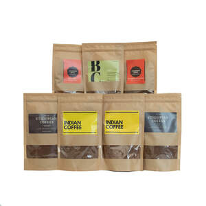 Набір кави мелена 700г (Finesse&Aroma,Mocca,Yorgacheffe,Maragogipe,Teppi,Carmo de Minas,Monsund)