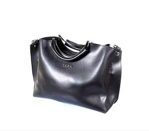 Жіноча сумка кольору Black&Red, репліка Zara, фурнітура кольору Silver