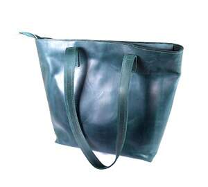Жіноча сумка Shvigel з натуральної шкіри зеленого кольору